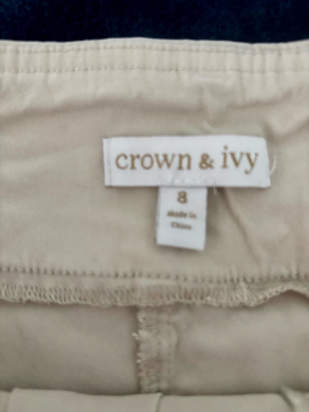 crown & ivy Beige High-Rise Skirt - Picture 8 of 9